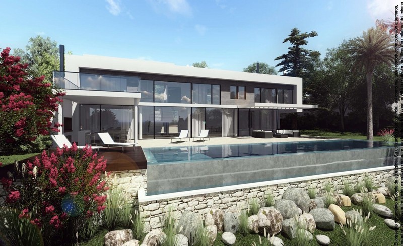 New build contemporary villas with sea views close to Benalmadena Pueblo